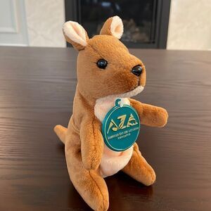 American Zoo & Aquarium Association Kangaroo Plush Toy Stuffed Animal 6.5” tall